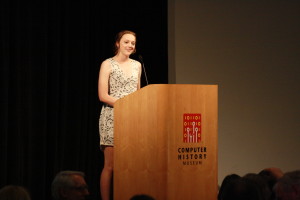 Emma at the 2012 Memories in the Making Art and Wine Auction