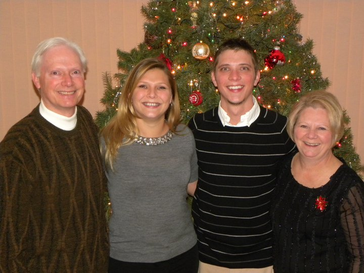 Melissa and family, Christmas 2010