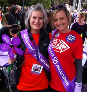With Kimberly in the Advocacy booth, just before the walk began.
