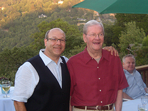 Gene and Art, who had Alzheimer's pose for the camera