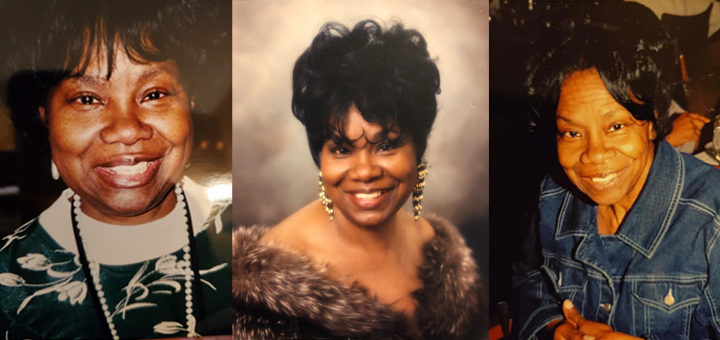 Photo collage of Willie Mae who died of Alzheimer's