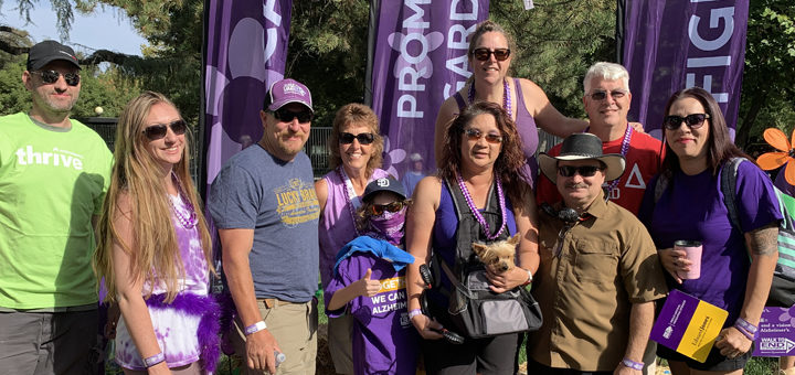 Margo and family at the Modesto Walk to End Alzheimer's