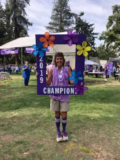 2019 Grand Champion Margo at the modesto walk to end Alzheimer's