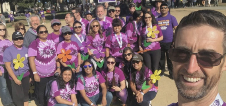 Ian and team Cisco at Silicon Valley Walk to End Alzheimer's