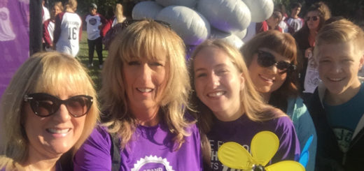 Karen and her family at the Walk