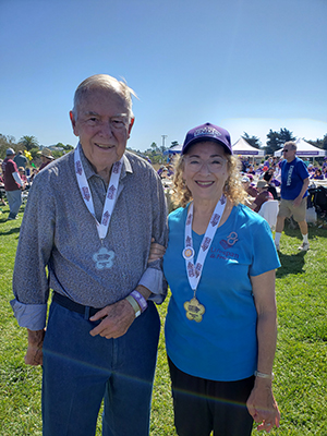 Francie and Jack Farr at the Santa Cruz Walk to End Alzheimer's