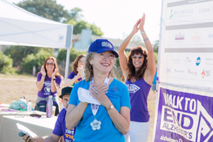 Francie at the 2019 Walk to End Alzheimer's in Aptos