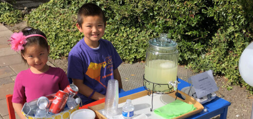 Brandon and Celina at The Longest Day lemonade stand