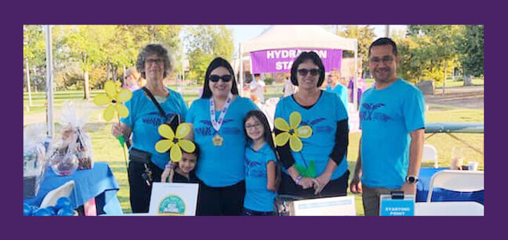 Debbie Singh and her coworkers at Walk to End Alzheimer's