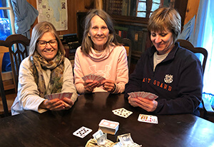 Gini and her sisters play Gin Rummy for The Longest Day