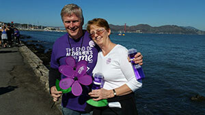 Skip and Machelle at the San Francisco Walk to End Alzheimer's 