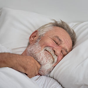 Dementia caregiver sleeping 