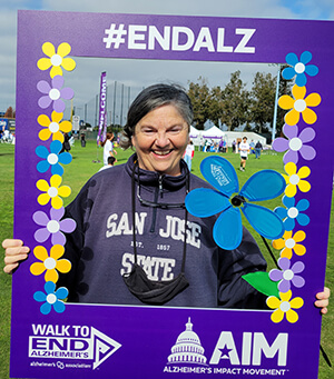 Sonja at the Silicon Valley Walk to End Alzheimer's