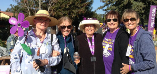 Sheri and her high school friends at Walk to End Alzheimer's