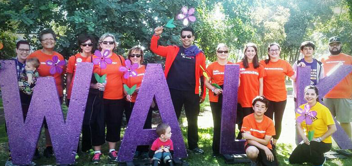 Lillian Sanchez and the Dignity Health team at the Merced Walk to End Alzheimer's