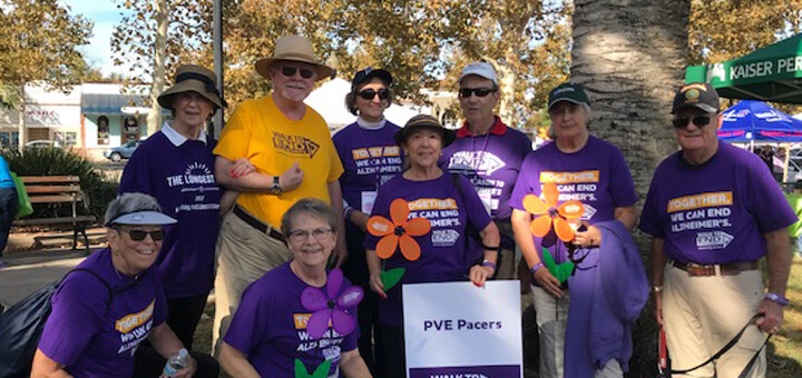 The PVE Pacers Team at Walk to End Alzheimer's
