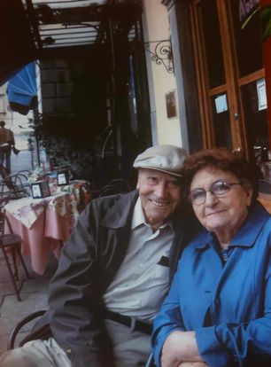 Gino and Rina who has Alzheimer's in their hometown Italy 