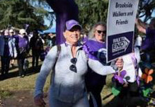 Chiara at the Stockton Walk to End Alzheimer's