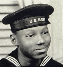David Johnson who now has Alzheimer's as a young man as a member of the U.S. Navy in WWII