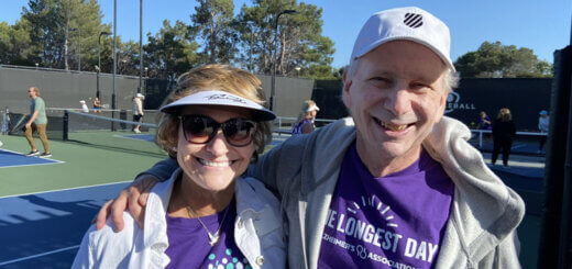 Monie and Brian cohosts of The Longest Day Pickleball fundraiser