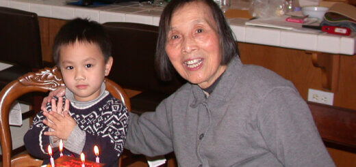 Andrew Li and his grandmother who had dementia