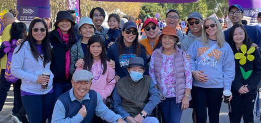 Quan and his family at Walk to End Alzheimer's in the East Bay, San Ramon