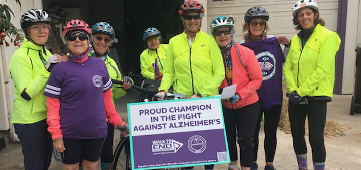 Cyclist raise funds for Walk to End Alzheimer's