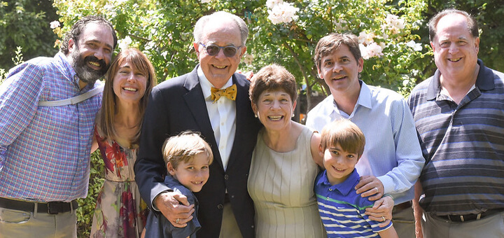 Kenn and his wife Elaine with Alzheimer's and their familiy
