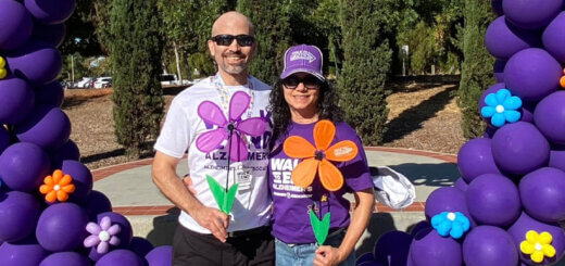 Roger and his friend at Walk to End Alzheimer's