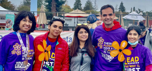 Nita and family at Walk to End Alzheimer's