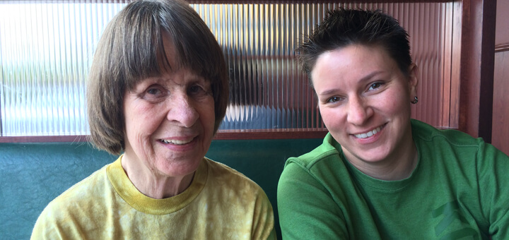 Angel Smith and her mom who had dementia